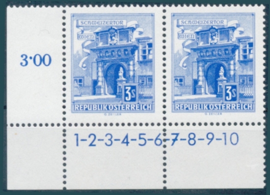 Briefmarke mit Symbolzahl(en)